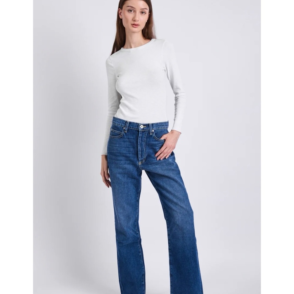Eve Denim “Juliette” Blue Straight Leg Jeans